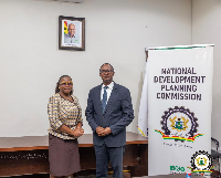 Dr Audrey Smock Amoah in a photograph with official of the UNIDO