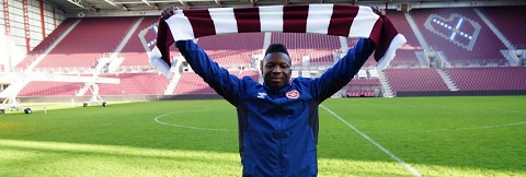 Danny Amankwa has joined Hearts of Midlothian
