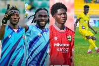 L-R: Benjamin Asare, Solomon Agbasi, Hubert Gyau and Salim Adams