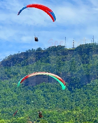 Hundreds of patrons participated in paragliding at this year's Kwahu Easter Paragliding Festival