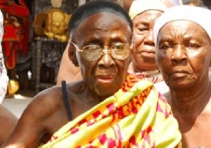 The late Nana Afia Kobi (in spectacles)
