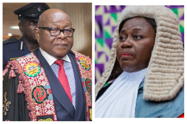 Professor Aaron Mike Oquaye and Gertrude Torkornoo