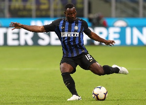 Asamoah has featured in all three of Inter's games in the league this season