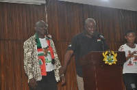 President John Mahama introduces Jonny Osei Kofi as the NDC parliamentary candidate for Oforikrom.