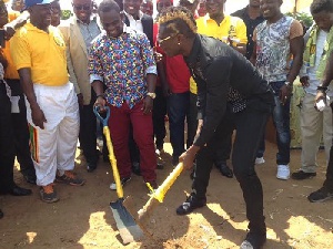 Gyan, during the so-cutting ceremony