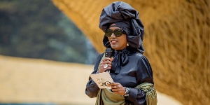 Burundian musician, Nina Khadja at the Rwanda gorilla naming ceremony on September 5, 2025.
