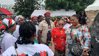 Some of the early faces who have showed up for the launch at Winneba