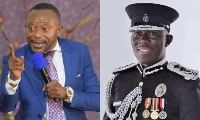 Rev. Isaac Owusu Bempah (left) and IGP Dr George Akuffo Dampare