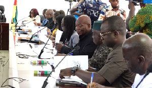 Member of the Executive Committee of UNESCO Ghana Commission sign their oath documents