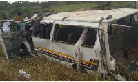 The vehicle involved in the accident