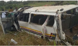 The vehicle involved in the accident