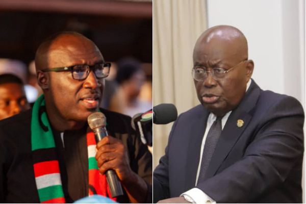 Henry Osei Akoto has taken on the president, Nana Akufo-Addo