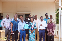 Harriet Oppong Akyeremanteng with her campaign team