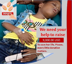 Donate a token to help save Little Nhyira's life