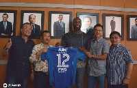 Carlton Cole was unveiled yesterday
