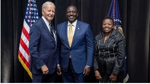 President Joe Biden, President William Ruto and First Lady Rachel Ruto at a past meeting