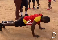 Laryea Kingston was made to do pushups