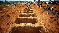 File photo of mass burial