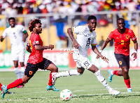 Inaki Williams in action against Angola