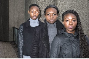 Boachie-Yiadom sisters, from left, Stacey, 22, Drucilla, 20, and Stephanie, 24,