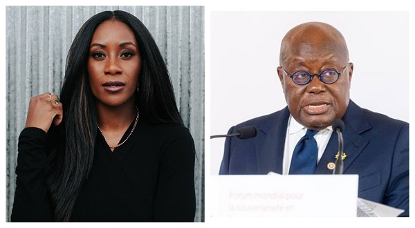 Karen Attiah (L) and Akufo-Addo (R)