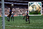Maradona's 'hand of God' ball sells for $3.3 million at auction