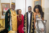 Becca, Sarkodie and other casts in the video