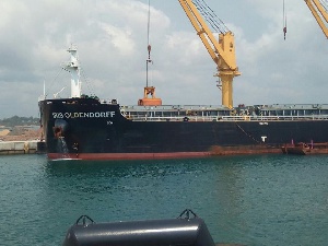 MV Iris Oldendorf loaded with 65,000metric tonnes ready to sail to China