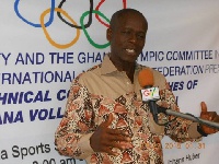 Ghana Volleyball Association president, Mr.Paul Atchoe