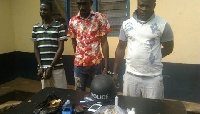 Three of the arrested suspects