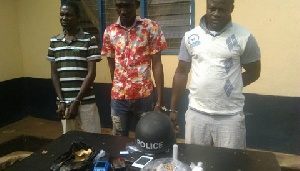 Three of the arrested suspects