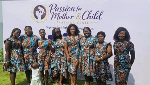 Alberta Ekusika Addo (forth from left) with some students and facilitators