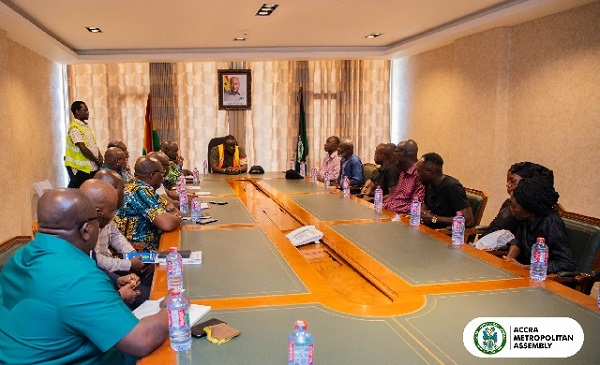 Family of the late Benjamin Ayikwei Armah with the MCE of Accra
