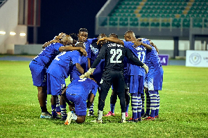 Some players in the UG Corporate Football League