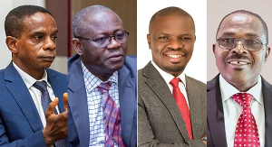 From Left - Johnson Akuamoah Asiedu, Prof Amin Alhassan,  Mustapha Ussif, Dr Kwaku Ofosu-Asare