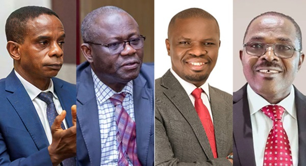 From Left - Johnson Akuamoah Asiedu, Prof Amin Alhassan,  Mustapha Ussif, Dr Kwaku Ofosu-Asare