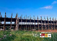 A view of the Krofrom market project which has stalled