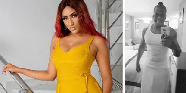 Ghanaian actress, Juliet Ibrahim and her ex-boyfriend, Iceberg