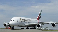 File photo of an Emirates branded plane