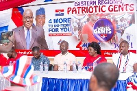 Some members of 'Patriotic Gents', a new volunteer group of the New Patriotic Party
