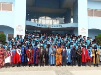 Some graduates in a group photography