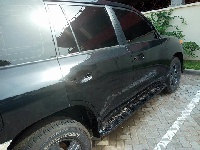 The Toyota Land Cruiser vehicle retrieved from John Dumelo is said to be one of the stolen cars