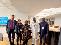 Seidu Issifu (in white) speaks at Washington workshop on carbon markets and climate finance