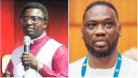 Prophet Opambour (L) has shared his thoughts after OK Frimpong (R) arrest in UK