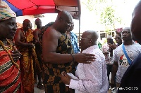 Akufo-Addo with Togbe Fiti