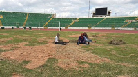 Baba Yara Stadium pitch is undergoing renovation works