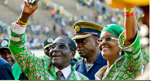 Robert Mugabe, flanked here by his wife Grace, dominated Zimbabwe's political landscape