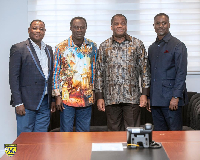 Rev Wengam with the new Executive Presbytery members of Assemblies of God, Ghana