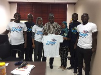Alhaji Alhassan Suhyini with members of the Zongo Youth Month