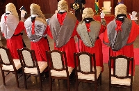 A file photo of justices of the court